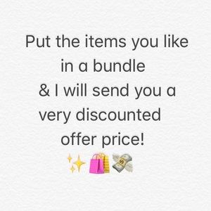 Big discounts on bundles 🛍💸✨